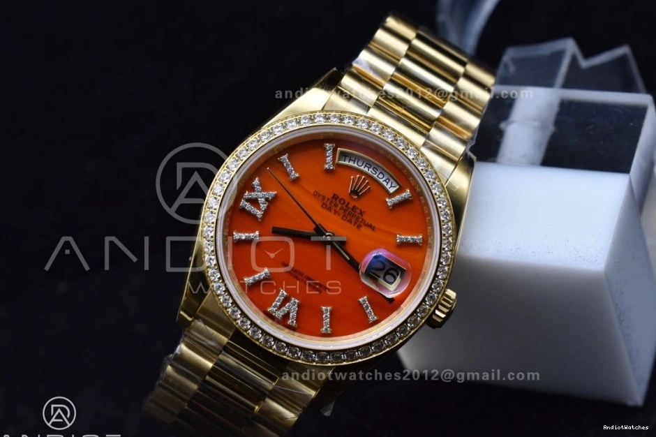653 Red RAF 36 Dial A Date Carnelian Best YG Edition on Sporty YG Bracelet Day 1:1 0302